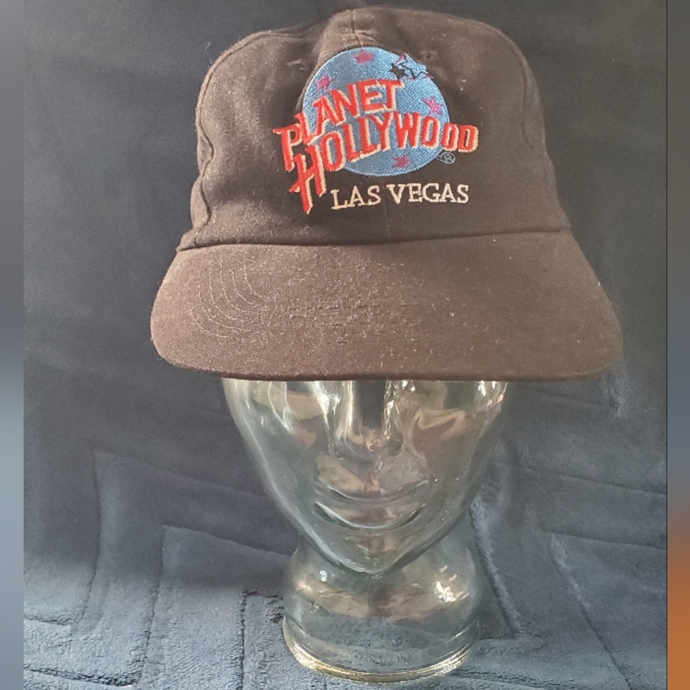 Planet Hollywood Las Vegas Black Embroidered Baseball Cap